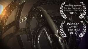 Screenshot of the award-winning short film Ars Rata